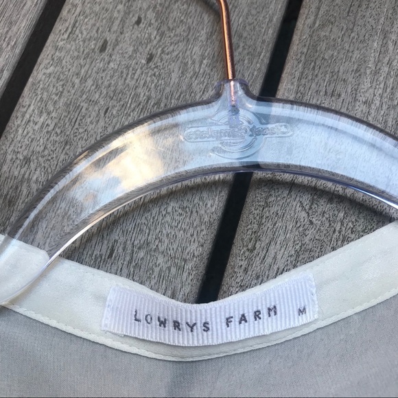 LOWRYS FARM Cream Sheer Button Down Long Sleeve - Picture 7 of 7